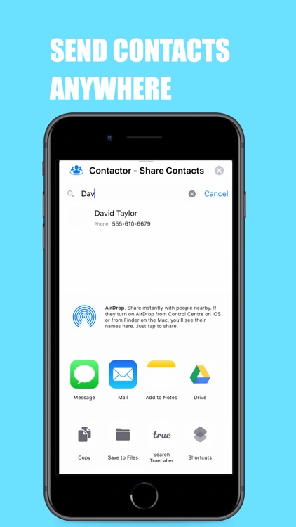 Contactor - Share Contacts screenshot-3