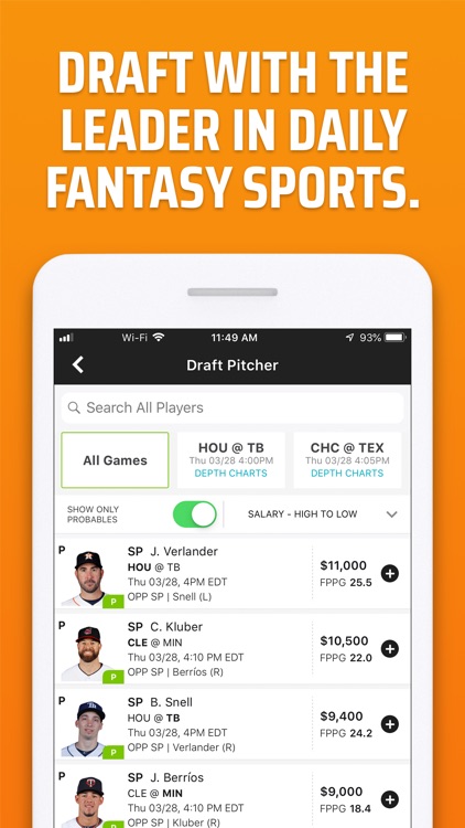 DraftKings Fantasy Sports screenshot-0