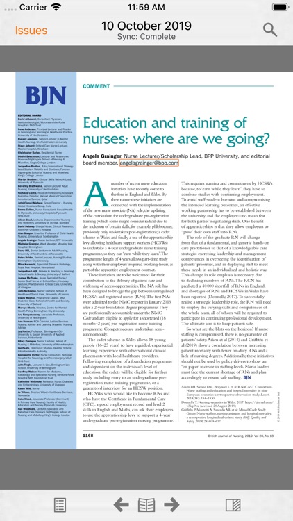 British Journal of Nursing screenshot-3