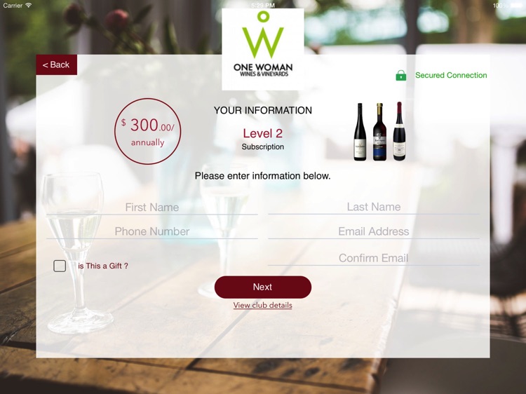 Wine Club Signups