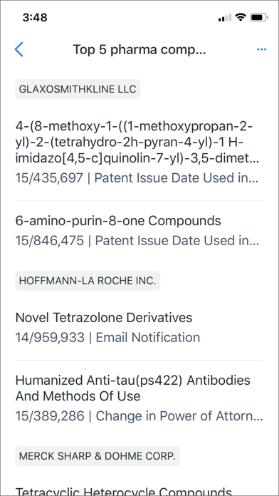 PatHub - Patent Data screenshot 3