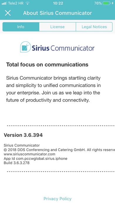 Sirius Communicator screenshot 2