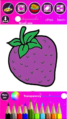 Game screenshot Fruit & Vegetables Coloring apk