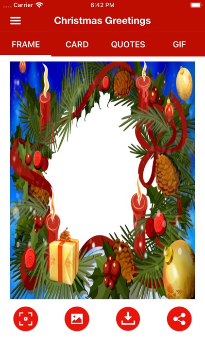 Christmas Wishes Cards & Frame screenshot-3