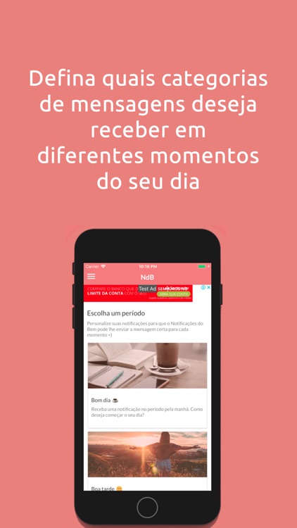 Notificações do Bem - Frases