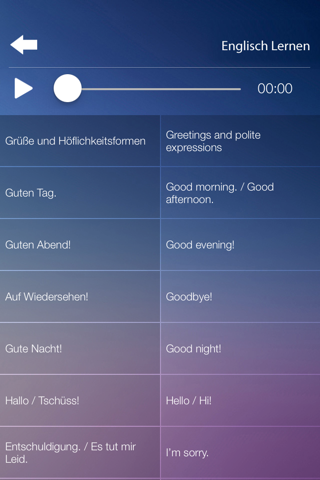 Deutsch-Englisch Lernen screenshot 3
