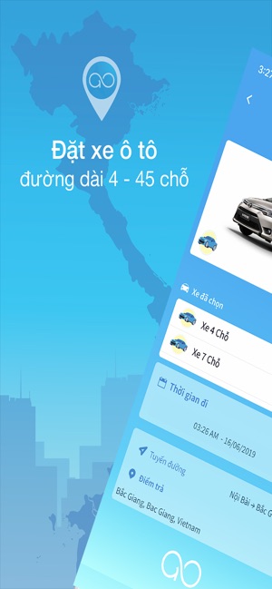 88GO Đặt xe sân bay xe du lịch