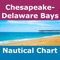 NAUTICAL CHART COVERAGE EXTENDED - VIRGINIA, MARYLAND & DELAWARE COVERS CHESAPEAKE BAY & DELAWARE BAY FOR NAVIGATION
