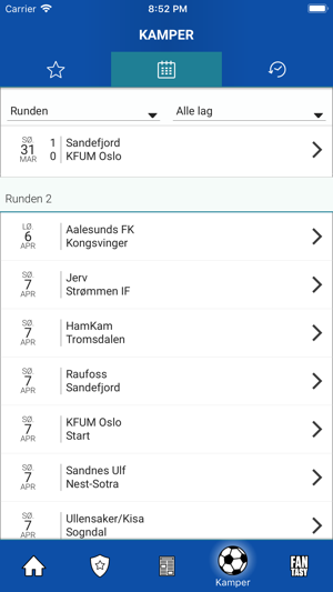 OBOS-Ligaen(圖3)-速報App