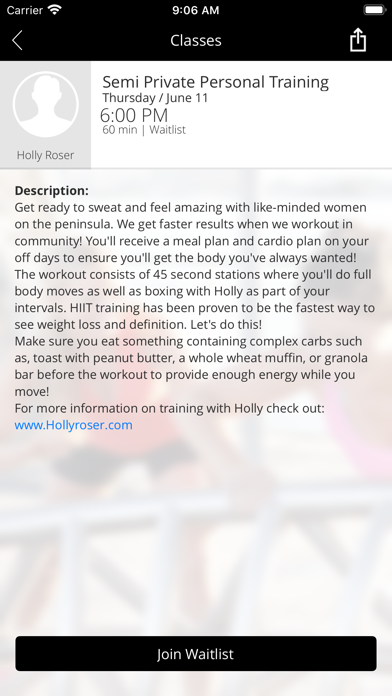 Holly Roser Fitness screenshot 4