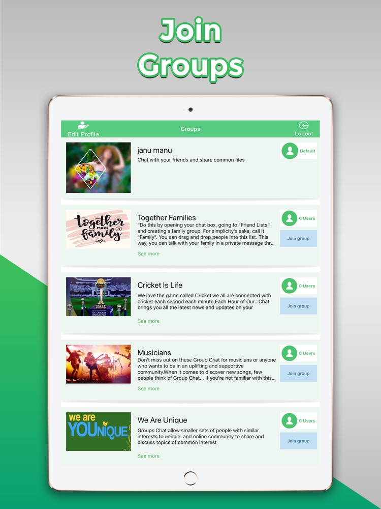 Groups Chat App For Iphone Free Download Groups Chat For Ipad Iphone At Apppure