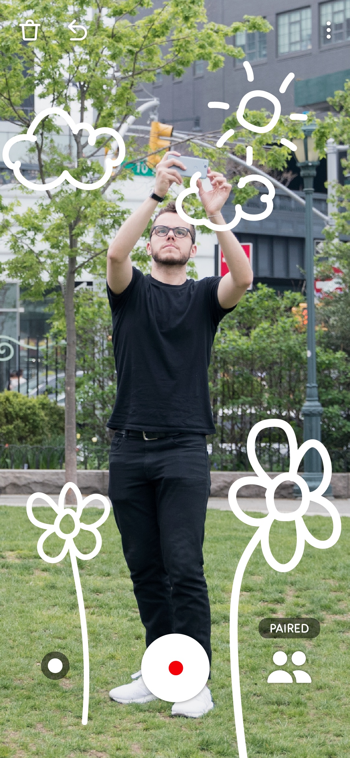 Screenshot do app Just a Line - Draw in AR