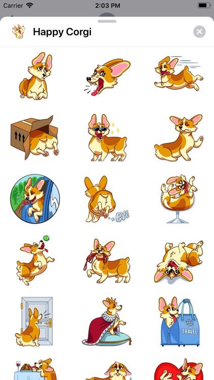 Happy Corgi Sticker Pack