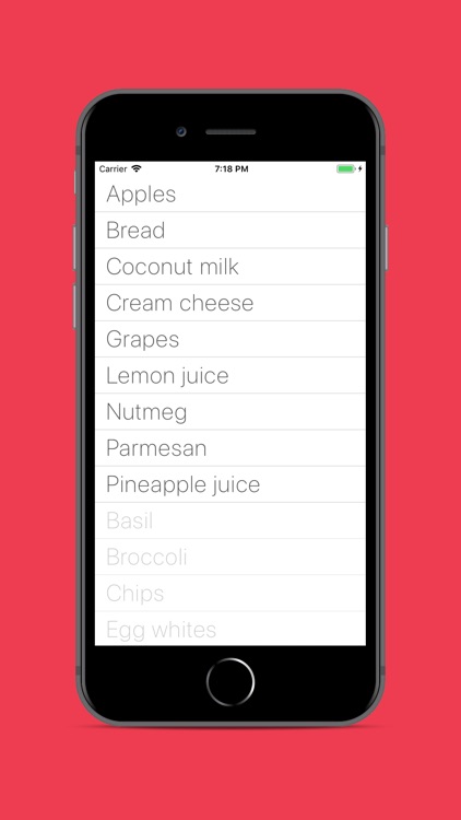 Minima – Tiny Shopping List