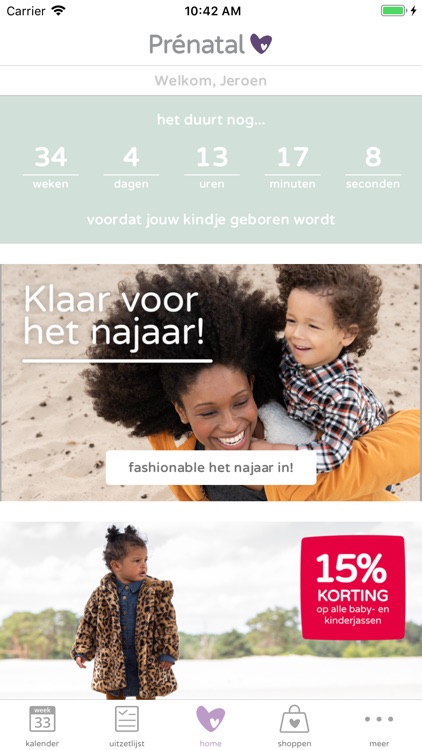 Prénatal - Zwangerschap app