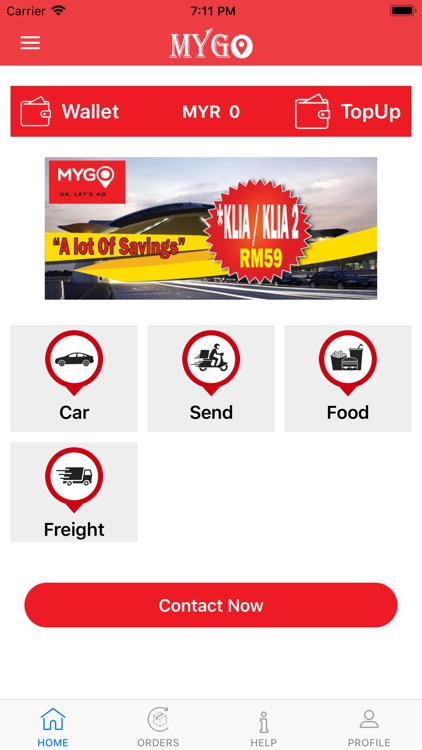 MyGo E-Hailing, Food Delivery