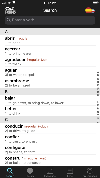 How to cancel & delete Spanish Verbs & Conjugation from iphone & ipad 1