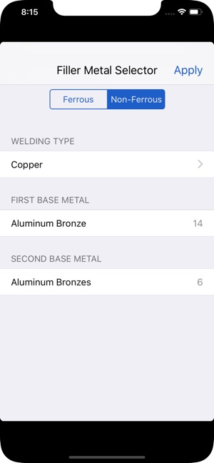 Filler Metal Selector(圖2)-速報App