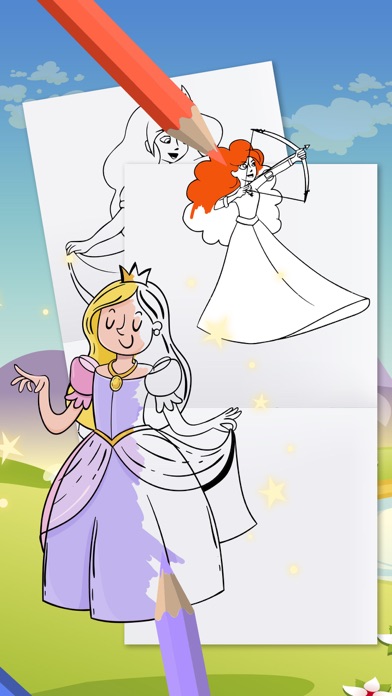 Princess coloring books game screenshot 2