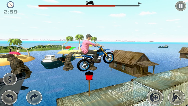 Bike Beach Stunt Master Game screenshot-3