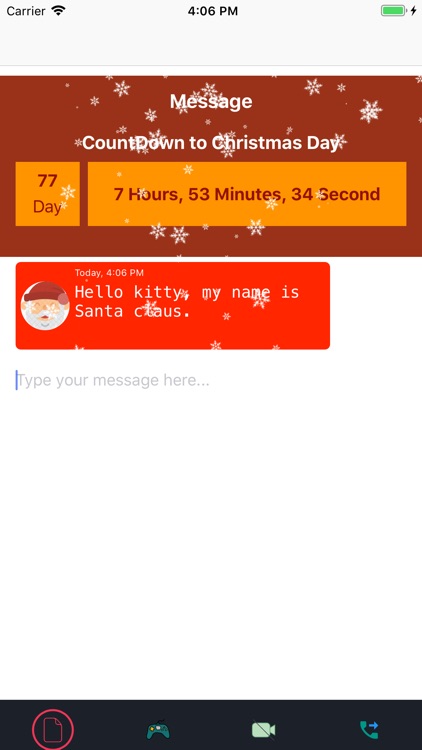 Santa Fake Video Audio Call