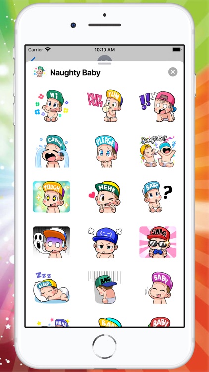 Naughty Baby Stickers