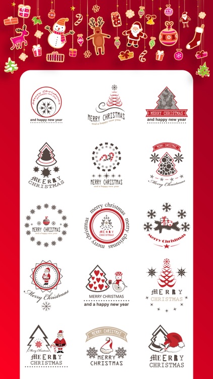 100 Christmas Stickers. Emojis