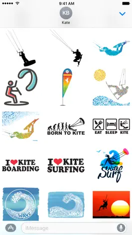 Game screenshot Kiteboarding Stickers hack