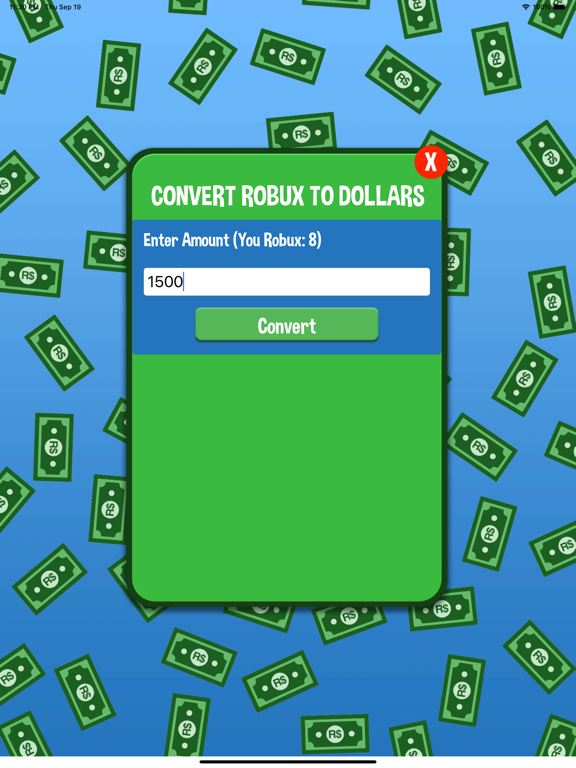 convert robux to real money