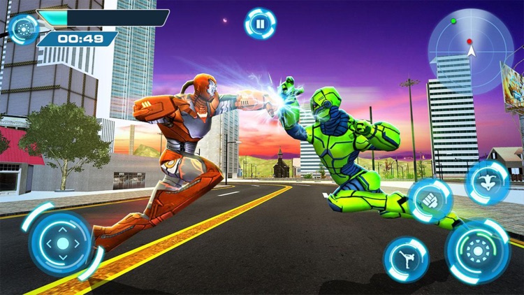 Flying Iron Superhero Robot