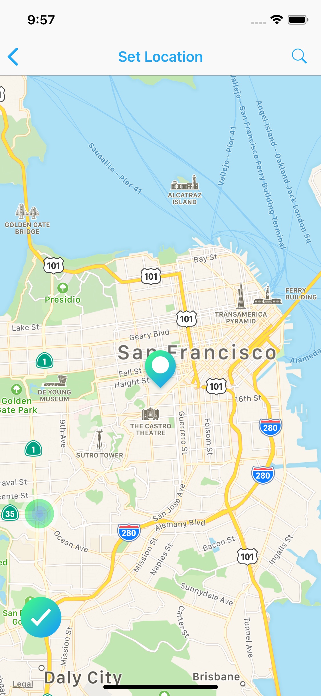 Screenshot do app PhotoMapper: Editor GPS EXIF