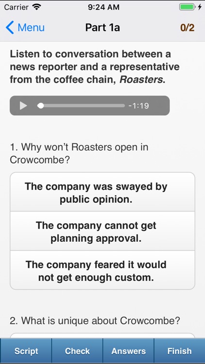 Advanced (CAE) Listening