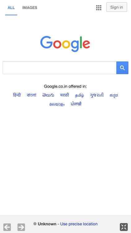 Full Screen Web Browser App