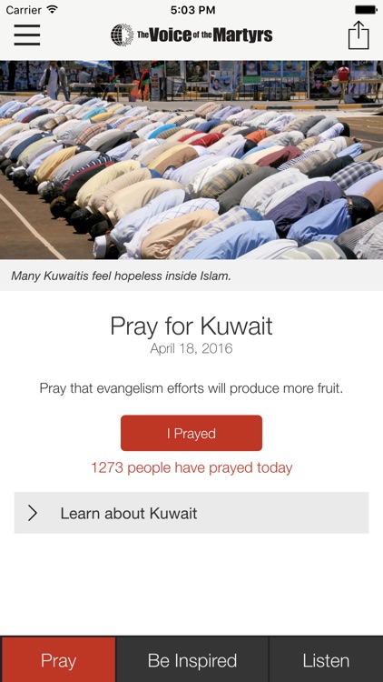 VOM Pray Today