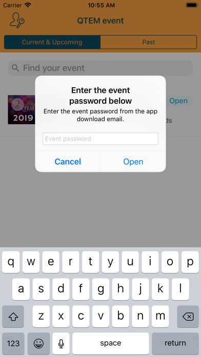 QTEM event screenshot 2
