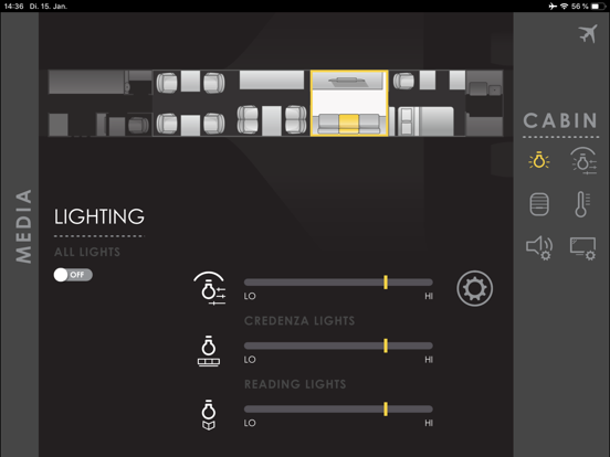 Global 7500 Cabin Control screenshot 4