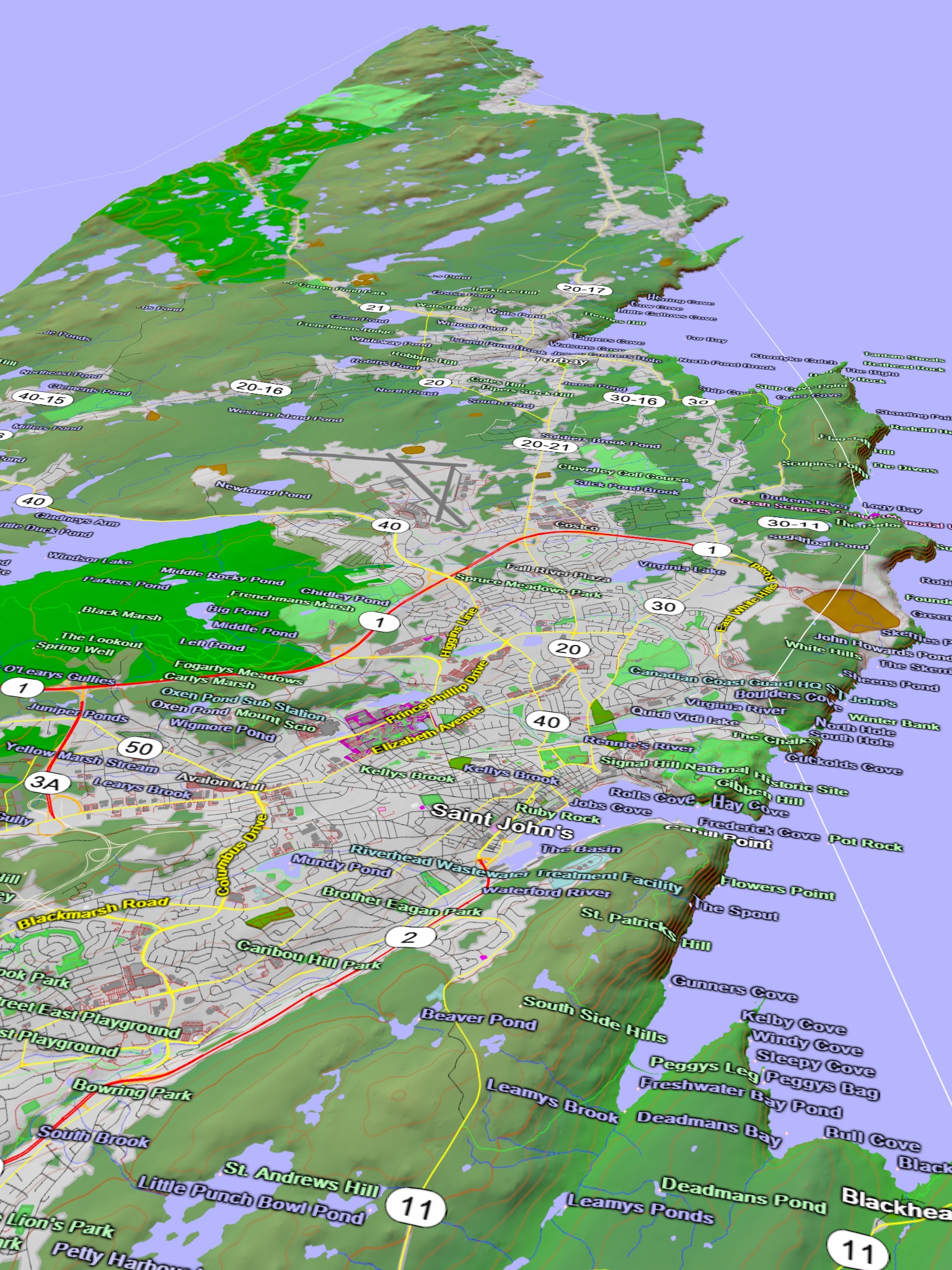 Scenic Map Eastern Canada screenshot 4