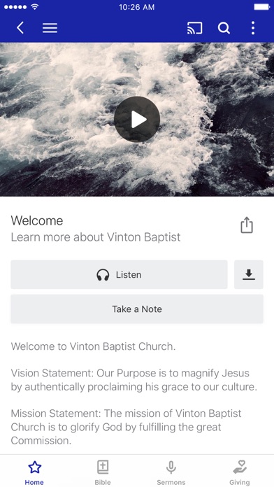 Vinton Baptist screenshot 2