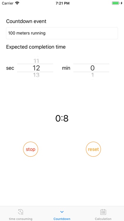 Time-consuming statistics tool