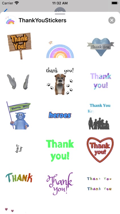 Thank You Stickers Pack