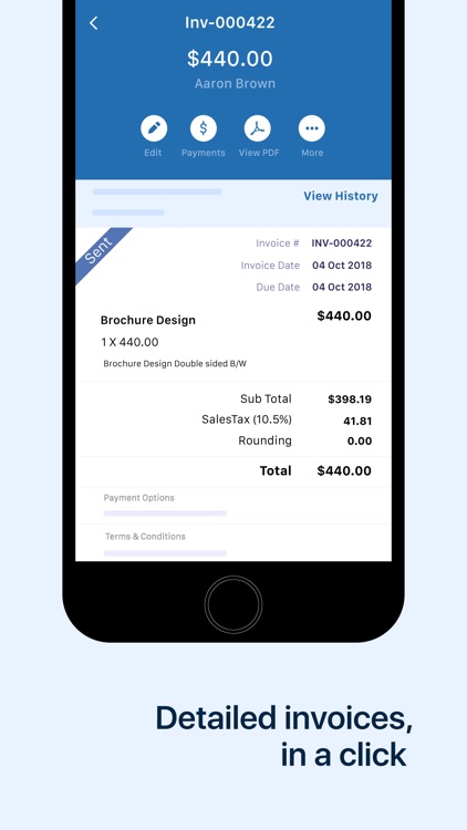 Invoice & Time Tracking - Zoho screenshot-0