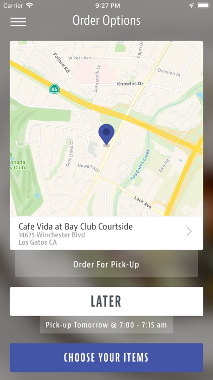 Café Vida at Bay Club