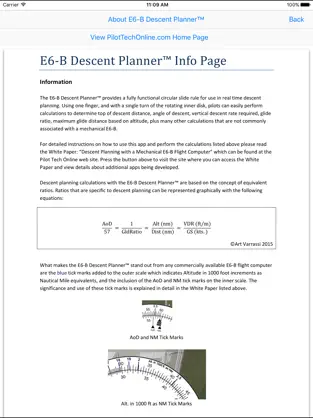 Captura de Pantalla 4 E6B Descent Planner iphone