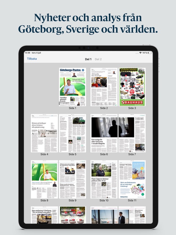 Göteborgs-Posten E-tidning screenshot 4