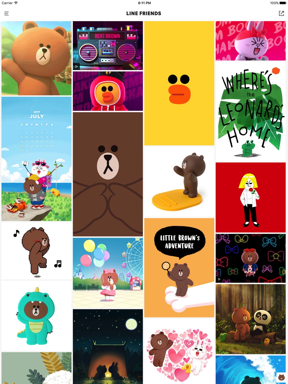 Line Friends Wallpaper Gif Free Download App For Iphone Steprimo Com