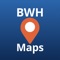 Turn-by-turn directions to destinations in Brigham and Women’s Hospital