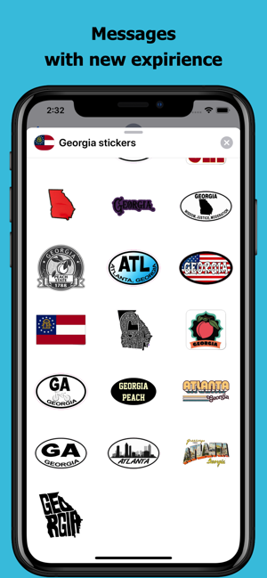 Georgia emojis - USA stickers(圖3)-速報App