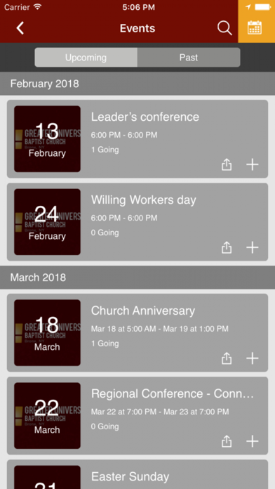 Greater Universal Baptist App screenshot 2