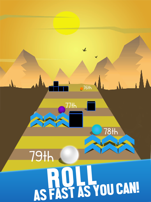 Ball Race on Color Road, game for IOS