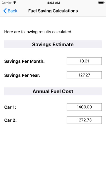 Fuel Saving Calc screenshot-7